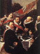 HALS, Frans Banquet of the Officers of the St George Civic Guard (detail) oil